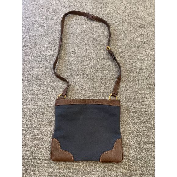 Prada Handbags - Prada Women Blue Brown Leather Crossbody‎ Bag